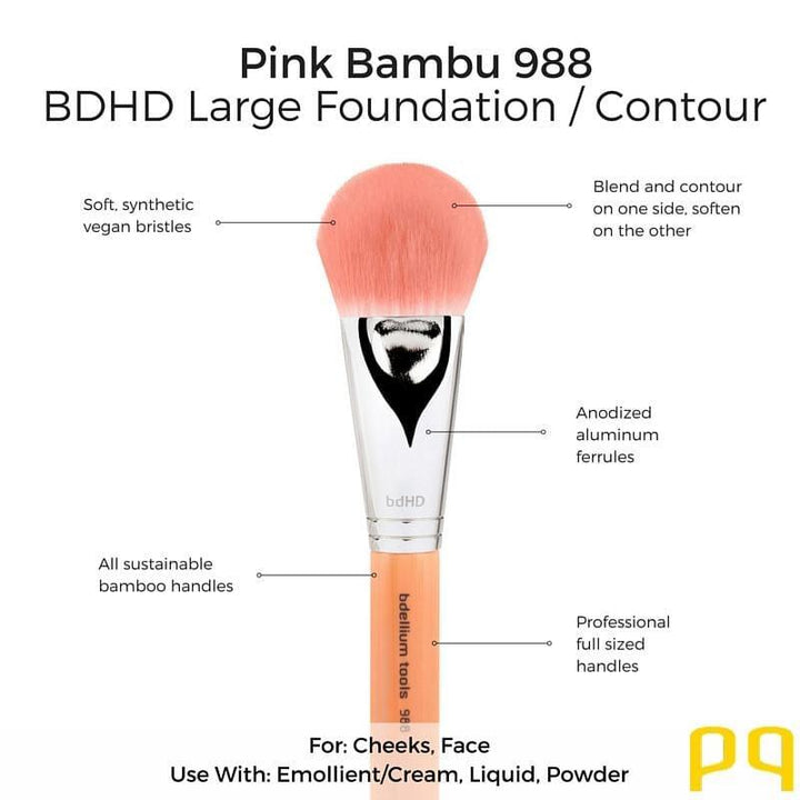 Pink Bambu 988 BDHD Phase I Large Foundation/Powder - Bdelliumtools
