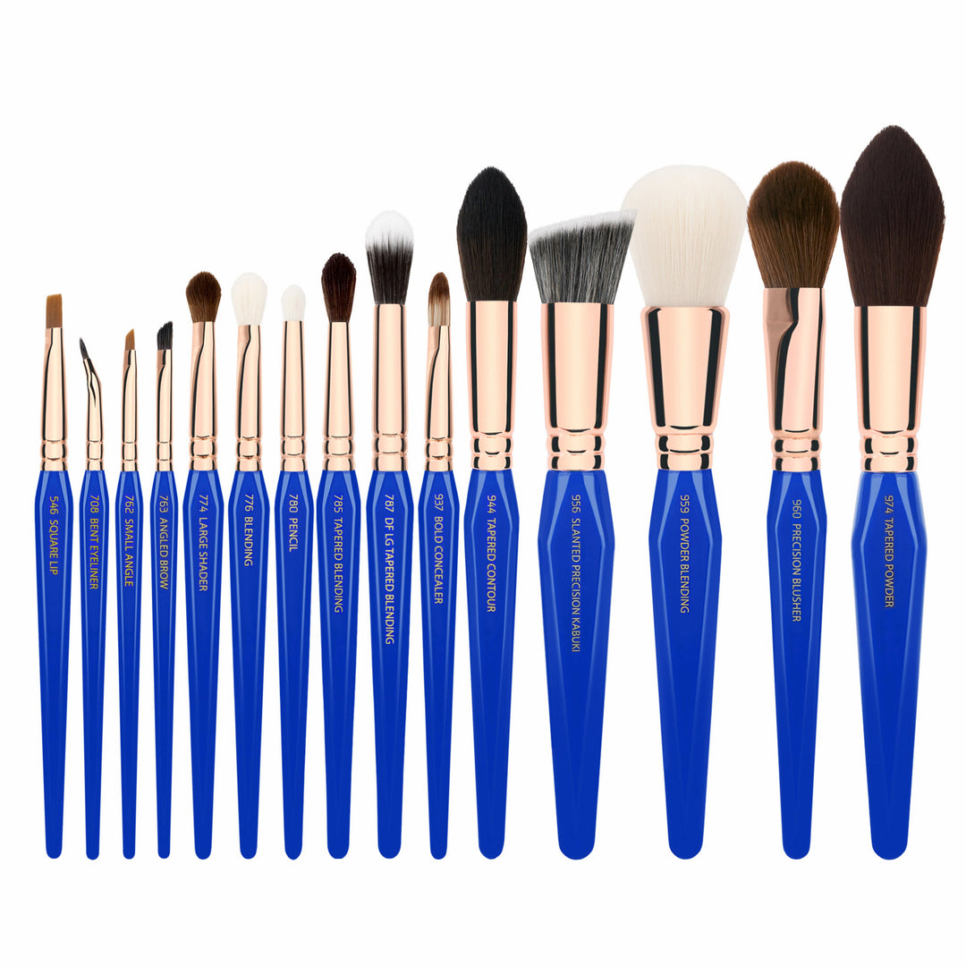 Golden Triangle PHASE II Complete 15pc. Brush Set with Pouch