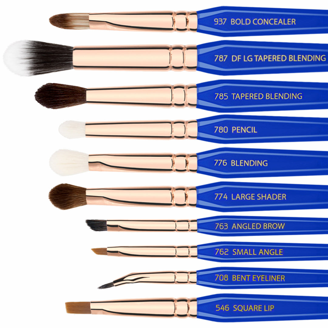 Golden Triangle PHASE II Complete 15pc. Brush Set with Pouch
