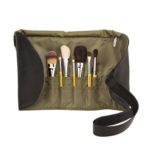 Travel Basic 7pc. Brush Set with Roll-up Pouch - Bdelliumtools