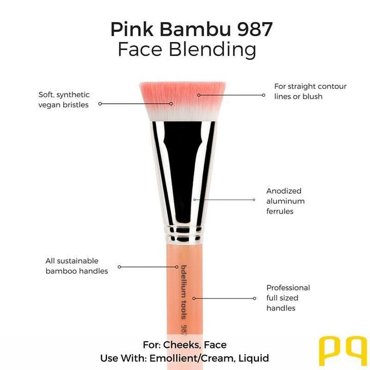 Pink Bambu 987 Face Blending - Bdellium Tools