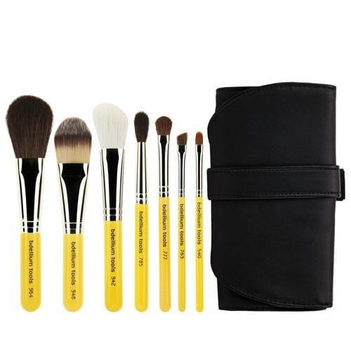 Travel Basic 7pc. Brush Set with Roll-up Pouch - Bdellium Tools